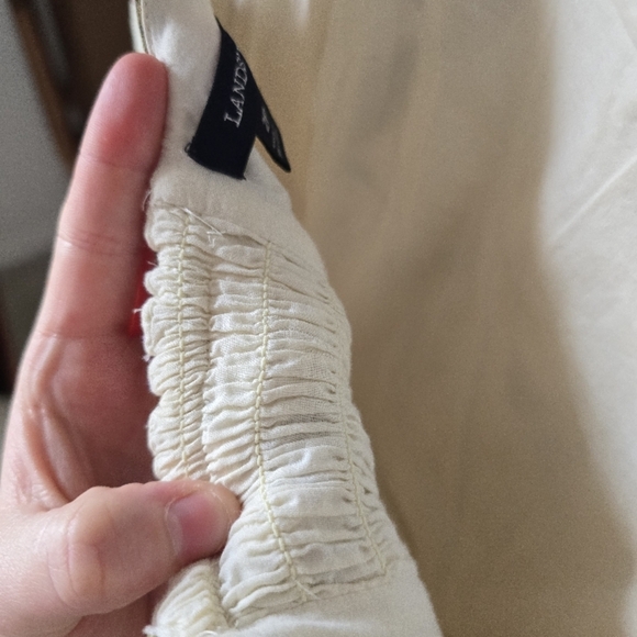 Lands End Cotton Floral Knee-Length Sundress with Pockets - Picture 9 of 12